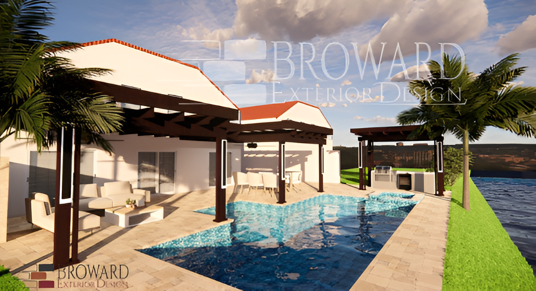 Piscina exterior remodelada